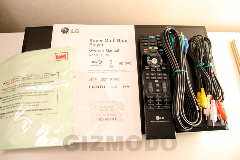 Illustration for article titled First Review: LG BH100 Hybrid Blu-Ray/HD-DVD Player (Verdict: Format War Still Blazing)